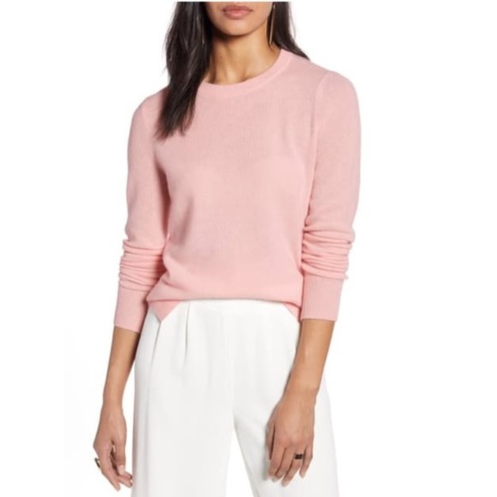 Halogen Crewneck Cashmere Sweater